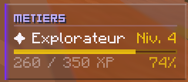 Progression des métiers Purple SMP